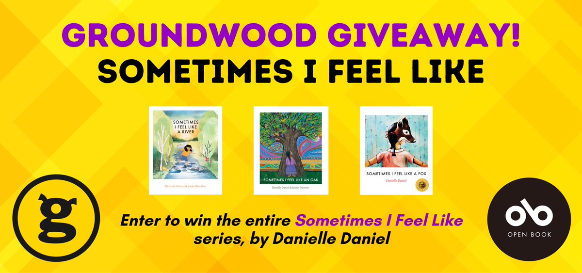 CONTEST!!! Enter our special @GroundwoodBooks SOMETIMES I FEEL LIKE giveaway to win all 3 titles from this acclaimed picture books series by Danielle Daniel. Full details on Open Book!!! #AmReading #Books #Contest #Giveaway #BookTwt open-book.ca/News/Contest!-…