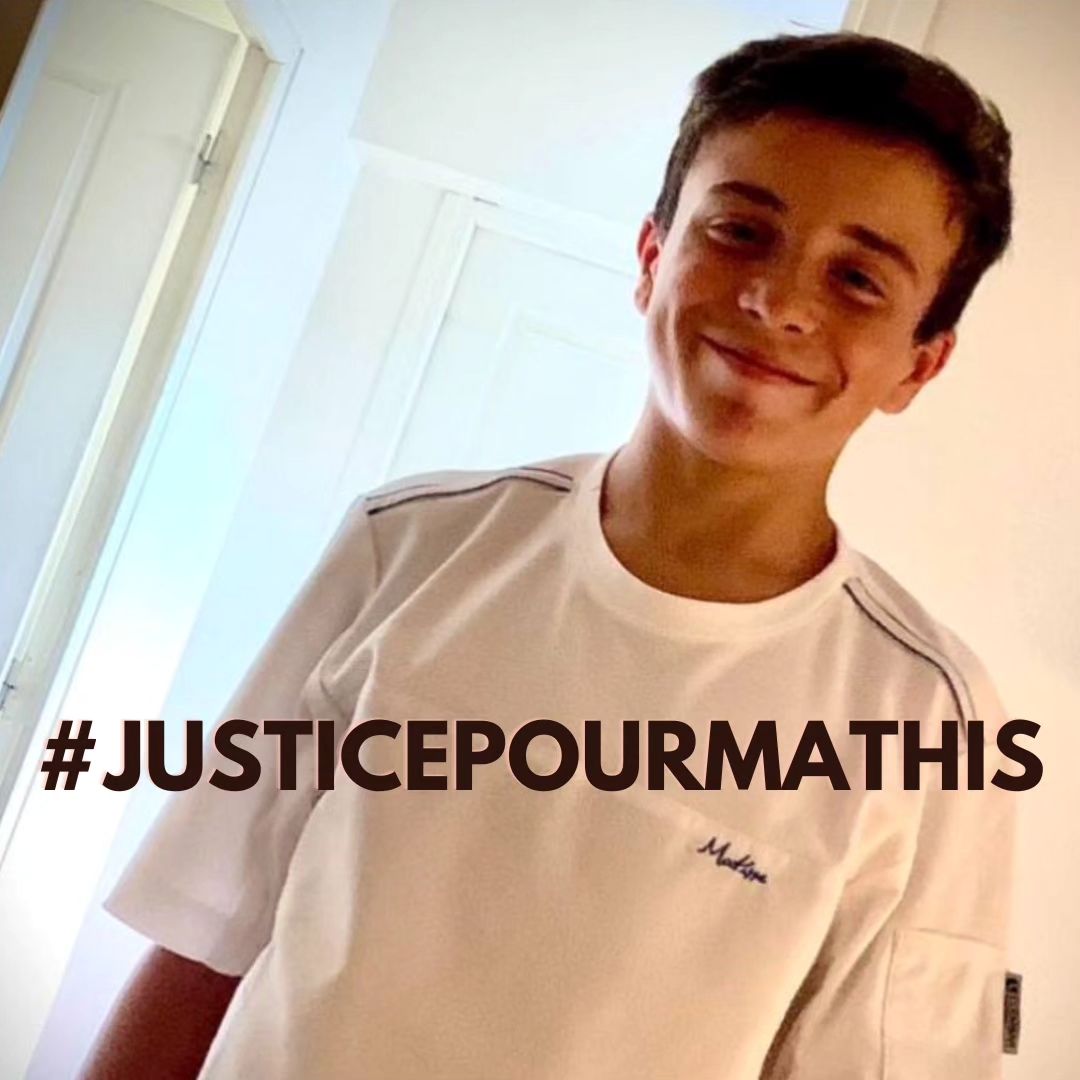 #JusticePourMathis 
Putain réveillez-vous...
15 ans.... Pour rien.. Pauvre France 🇨🇵