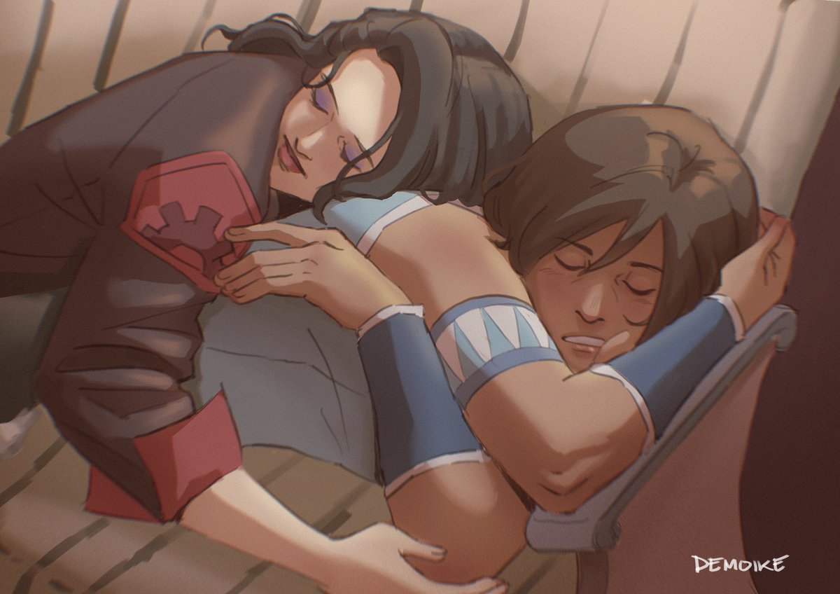 Demoike_'s tweet image. Man I want to draw more of them but nappy time first 🥹🥹🥹
#korrasami