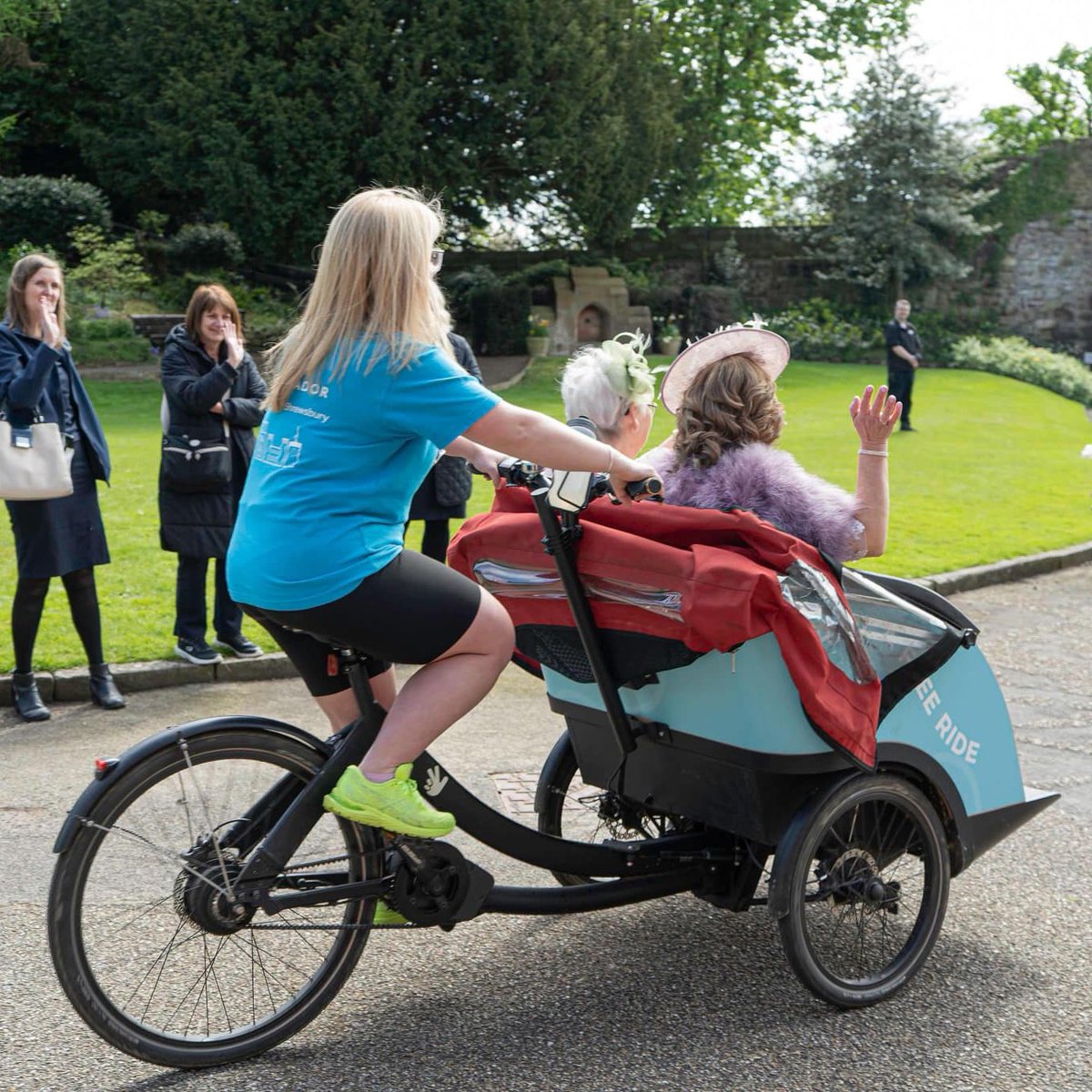 Getting married in style.....Our rickshaw pilots were on hand recently to help Peter and Becky with the transport for their big day....