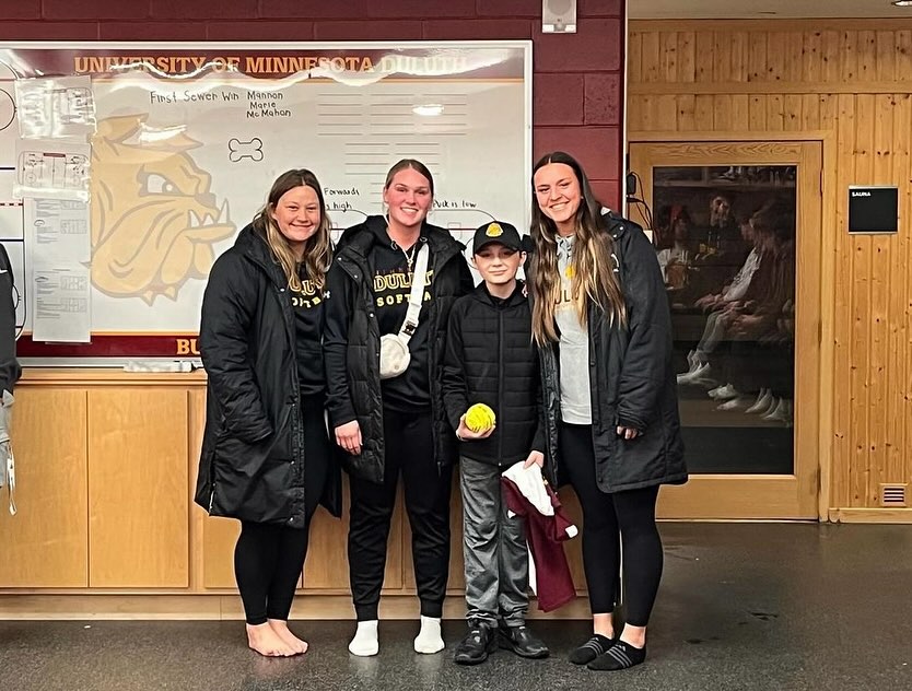 Excellence in Community: UMD student-athletes volunteered over 3,000+ hours of community engagement during the past year. A gift to UMD Athletics is an investment in the Twin Ports community!

Give today! z.umn.edu/UMDAthletics
