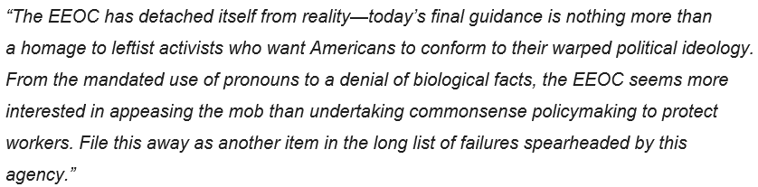 .@virginiafoxx blasts EEOC's distorted workplace guidance ⬇️ More: edworkforce.house.gov/news/documents…