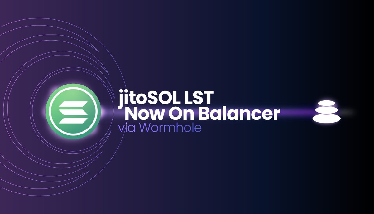 8/ This collaboration with @wormhole, @arbitrum, @jito_sol, & @AuraFinance, continues to cement Balancer as the go-to DEX for hosting LSTs.

✅ First $SOL LST on an $ETH network
✅ Over $17.1b in LST swap volume
✅ $450m in LST TVL

#BuildOnBalancer

app.balancer.fi/#/arbitrum