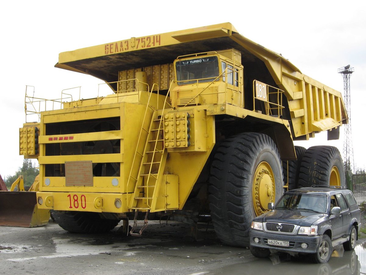 Americans think they have big trucks. Belarusian BELAZ eats American monster trucks for breakfast and washes them down with vodka!