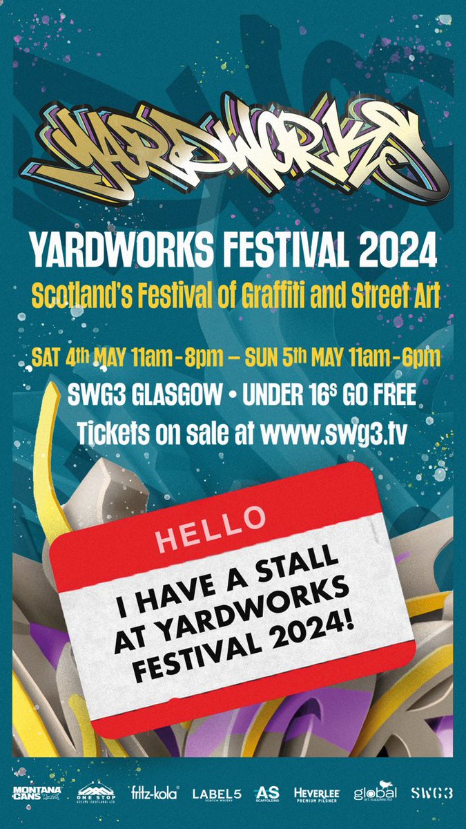 Absolutely buzzing to be running a pop-up at Yardworks @SWG3glasgow this weekend. it's been a full-on few weeks, but we couldn't say no to this. If you haven't been, get yourself down because it's an amazing weekend.