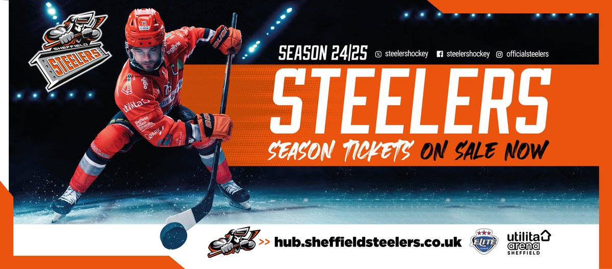 🍊🏒 Today is all about Season Tickets, the final day existing season tickets can reserve their existing seat for next season.

More: sheffieldsteelers.co.uk/season-tickets…

Steelers Hub: hub.sheffieldsteelers.co.uk

#SteelersHockey