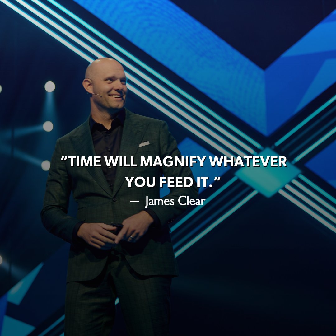 What habits are you trying to get just a little better at this week? @JamesClear didn’t miss a beat at #entresummit having us reevaluate if the systems we have in place are helping us reach our goals.