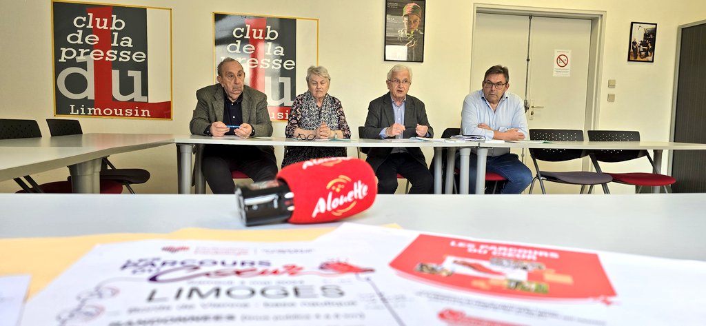 Présentation du Parcours du Coeur organisé à Limoges le samedi 4 mai sur les bords de Vienne de 9h à 17h par la Fédération de Cardiologie et le Comité départemental des Médaillés de la Jeunesse, des Sports et de l'Engagement associatif.