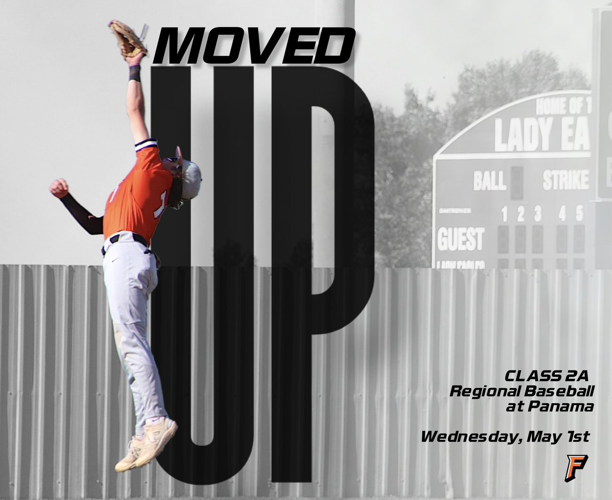 FV_athletics1's tweet image. The Class 2A Regional Baseball games at Panama have been moved up a day. The Jackets will still play Panama starting at 11:00am, but on Wednesday, May 1st. #jacketbaseball