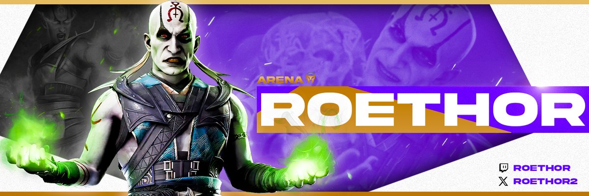 Social media header for @Roethor2  
@R1ps_Arena 

#banner #bannerdesign