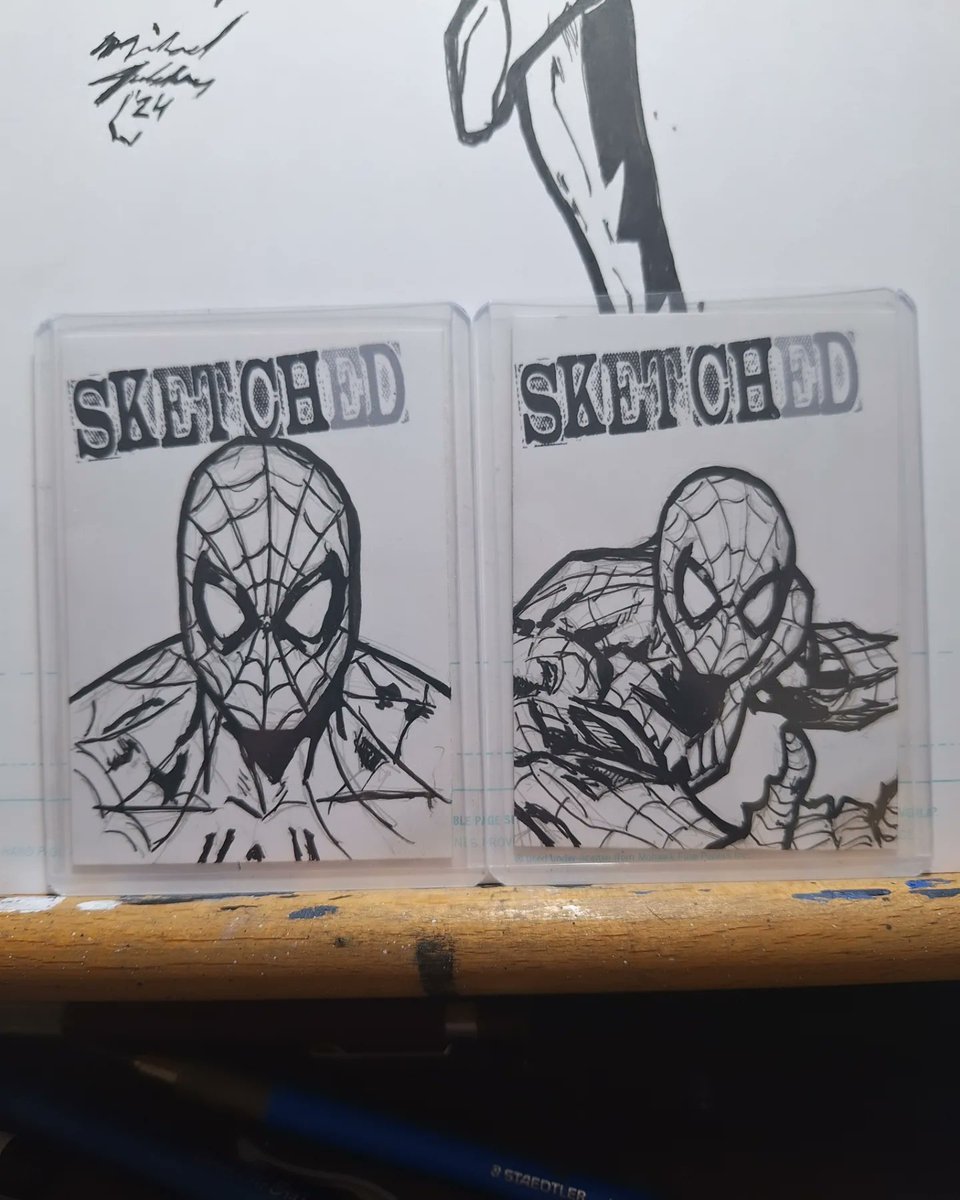 Spiderman  sketch trading cards for @sketchedmagazine On Strathmore  bristle 2'x3' cards by yours truly! 🕸️🕷️

#spiderman #illustration #comicartwork #comicartist #comicbookartist #comicdrawing #comicstyle #comicnerd #comicpage #comicsketch #comicstore #artofmichaelfulcher