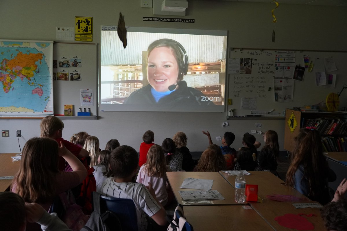 Mrs. Brewer and Mr. Vrabel's classes both adopted cows at the beginning of the school year, and last week they took a virtual field trip to the farm to check in on them! Lucy and Peppermint Patty were on camera the whole time while the farmer answered questions!!