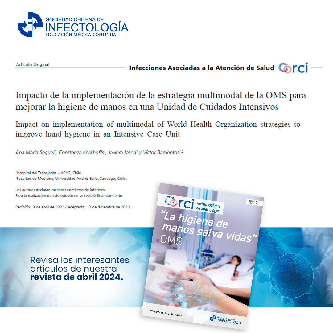 Revise los artículos imperdibles en el número de abril de la Revista Chilena de Infectologia. Más información en revinf.cl