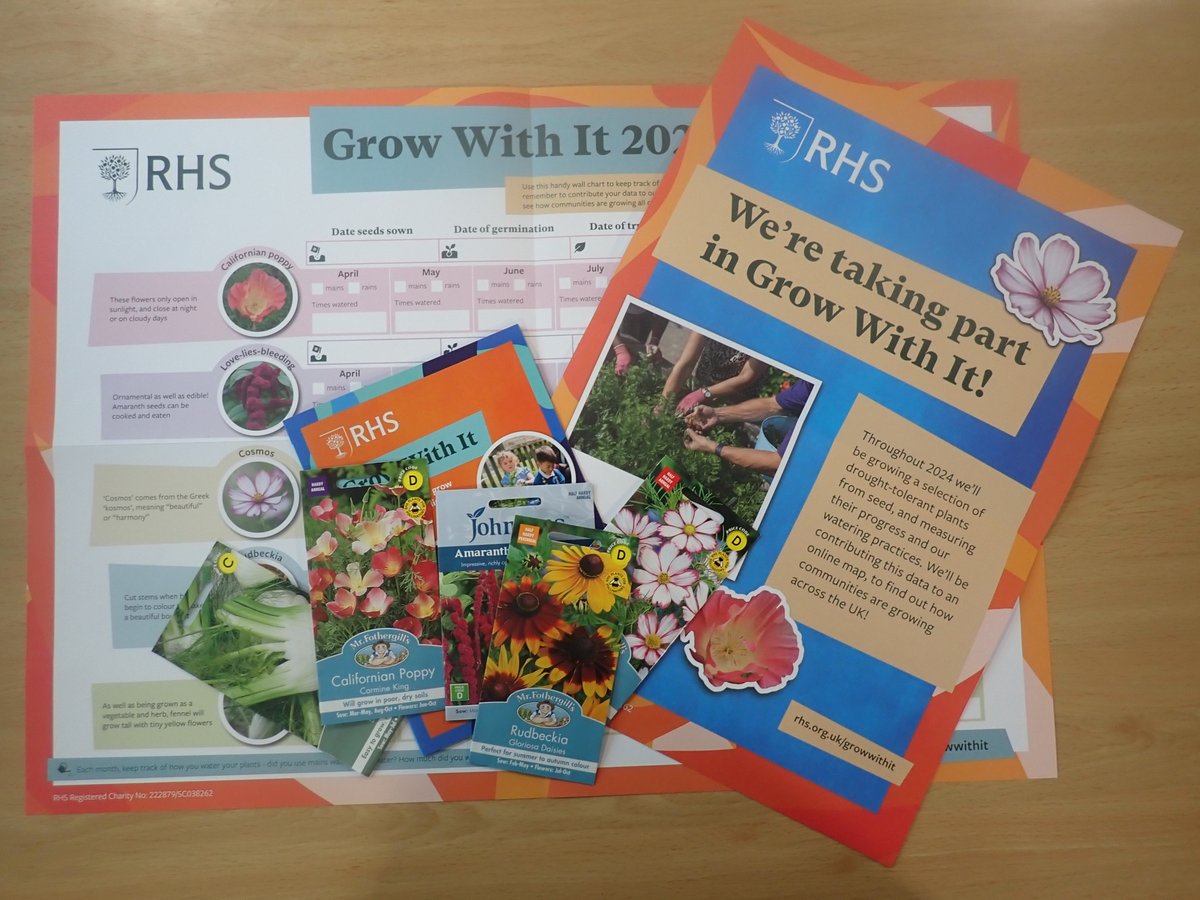 Our @RHSSchools #GrowWithIt seeds have arrived! 
Thank you @RHS_Learning for the fantastic #schoolgardening #CitizenScience resources. 
💚🌱
#outdoorlearning #EducationNaturePark #OutdoorEdChat #STEM