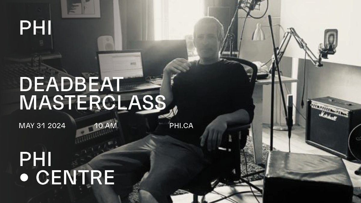 📣 Deadbeat presents a masterclass on mixing strategies and spatialization on May 31 at the PHI Centre 📣

Book your spot now!
→ phi.ca/en/events/dead…