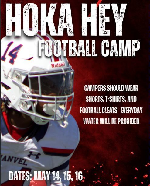 HOKA HEY Football camp for K-6th graders is coming up! Click here for more info. drive.google.com/file/d/1BJoiSt…