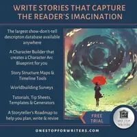 Do your stories take readers on a stunning, one-of-a-kind journey? Plot stronger stories, build deeper characters, and create worlds readers won't want to leave with One Stop for Writers: buff.ly/3Qc3LlY #writing #amwriting