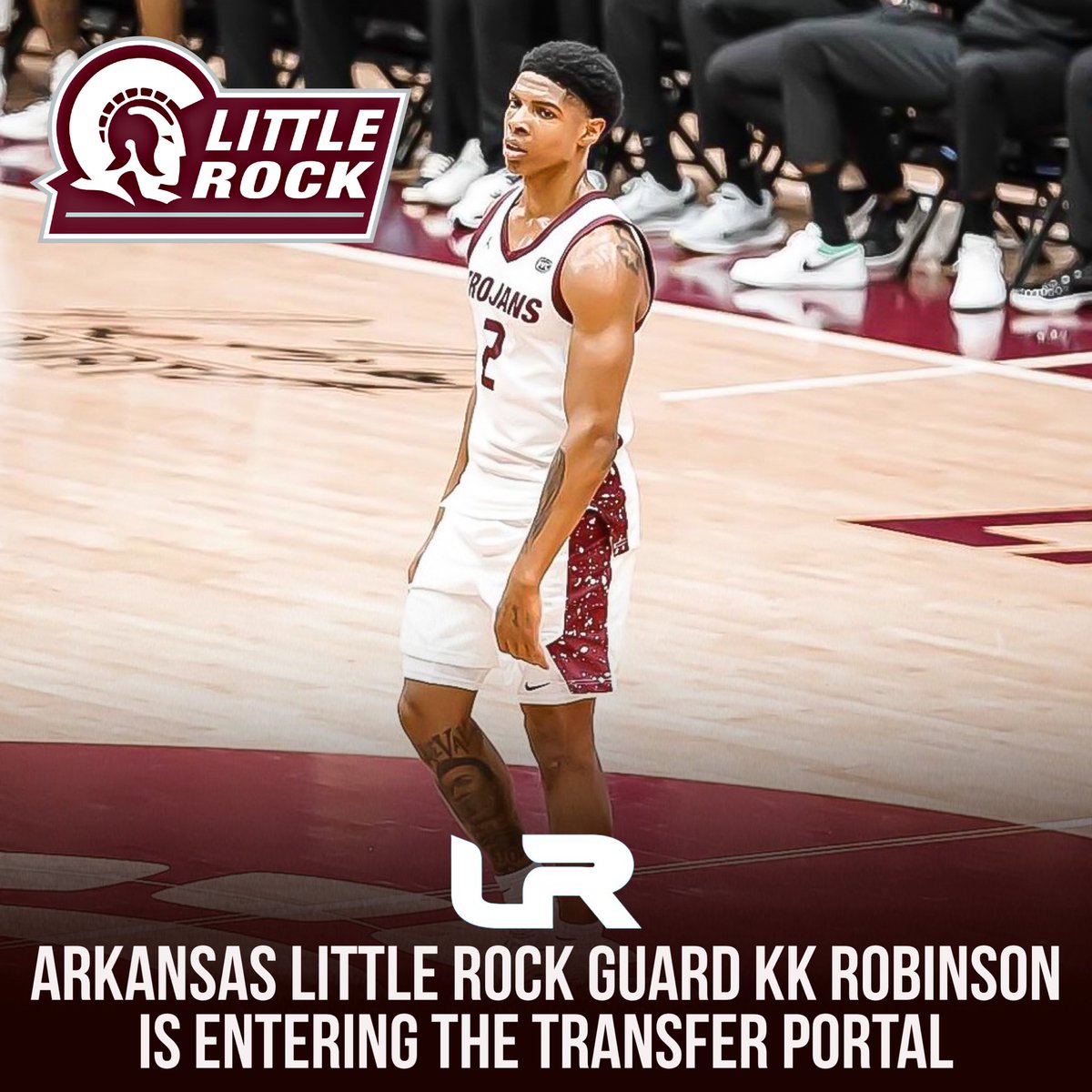 NEWS: Arkansas Little Rock guard KK Robinson has entered the transfer portal, a source told @LeagueRDY. Robinson began his career playing two seasons at Arkansas before playing one at Texas A&M and then last season at Arkansas Little Rock. He averages 15.8PPG, 5.6RPG, 4.3APG