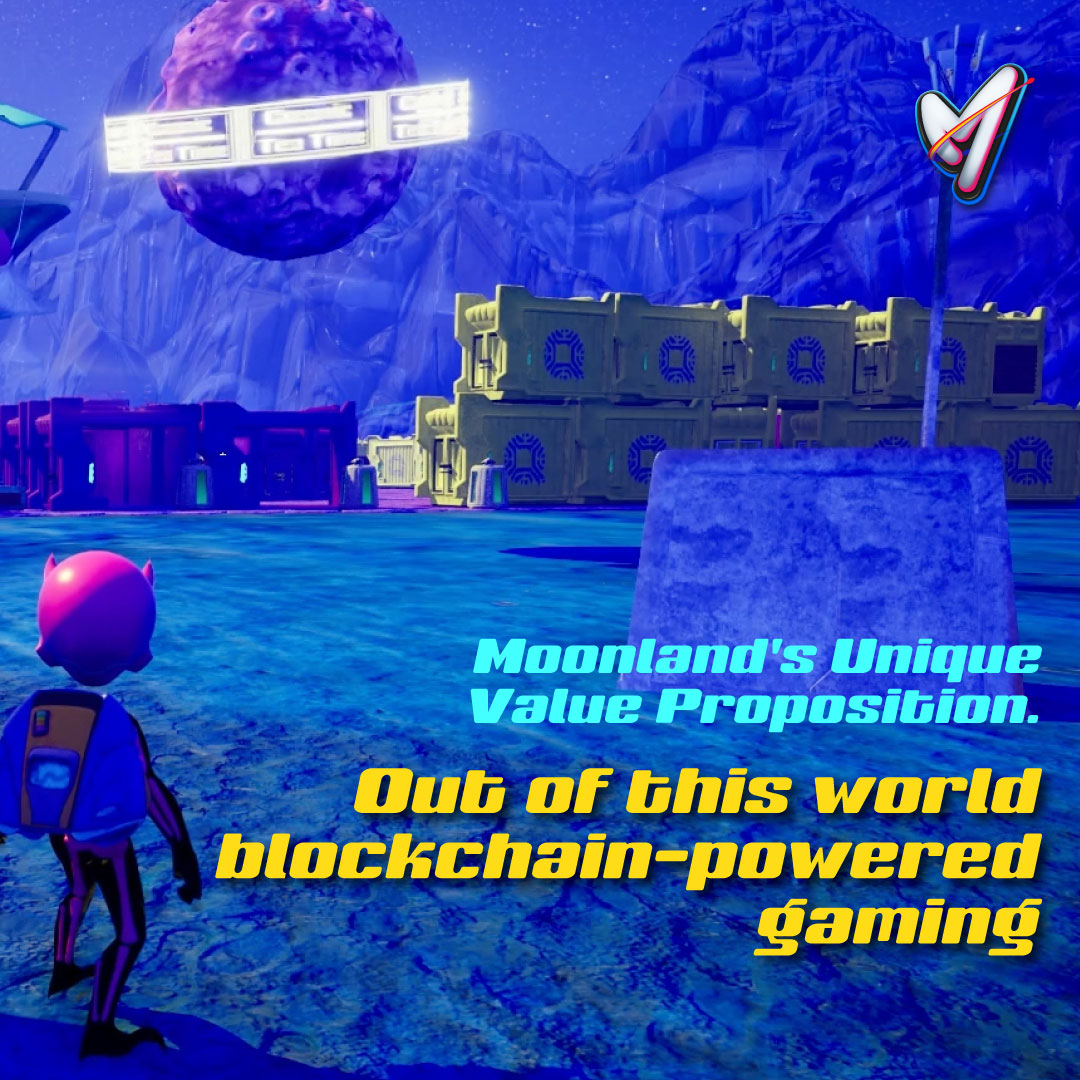 Experience true ownership with #blockchain. Every item, land, and achievement in #Moonland is an asset secured as #NFTs. It’s #gaming redefined, where your victories have real value. The #Metaverse is yours for the taking. Join the legacy of our massive #cryptogaming project 🚀👾