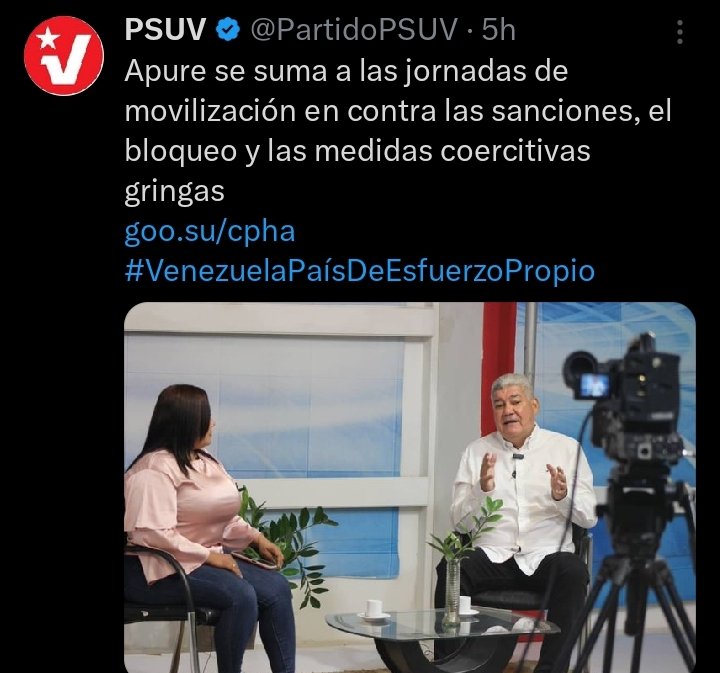 Nuestro gobernador Eduardo piñate hablando sobre las movilizaciónes en contra sanciones, el bloqueo