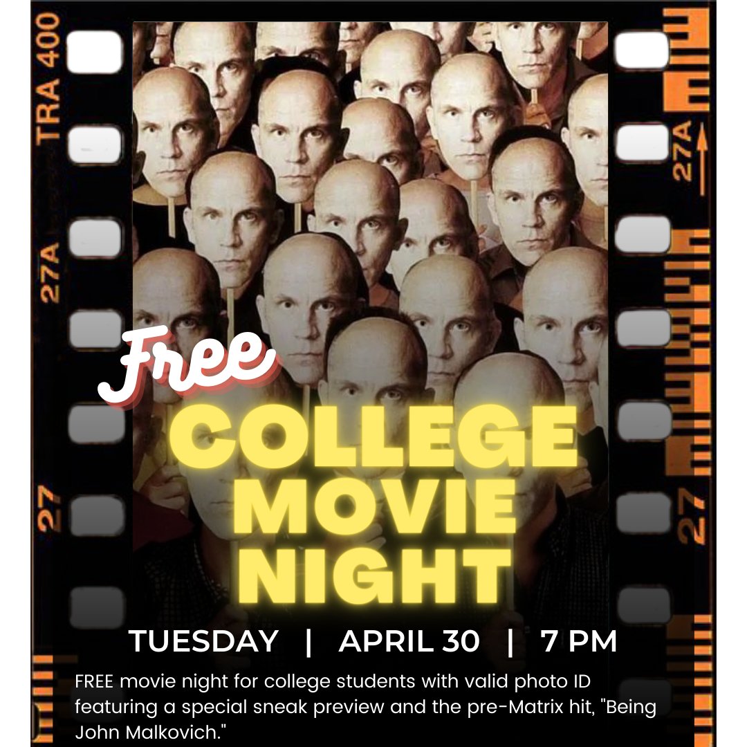 🎓✨ Dive into a world of imagination at our FREE College Night! Join us tomorrow at Hi-Pointe for a sneak peek of Inside Out 2 followed by Being John Malkovich. Don't forget your college IDs and friends for a night of movie magic! #CollegeNight #FreeFun #SeeItAtTheHiPointe 🎬🍿