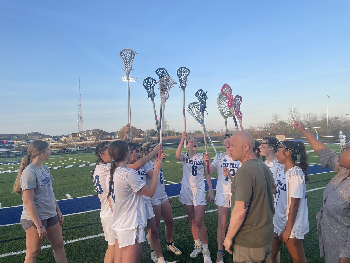 🎉🥍 INCREDIBLE WIN ALERT! 🥍🎉 Massive shoutout to the Buffalo Girls Varsity Lacrosse team for their thrilling overtime victory against Springville Griffith, securing a 7-6 win at All High Stadium! 🏟️🙌 Talk about heart-pounding action till the very end! 🌟 Keep shining bright!