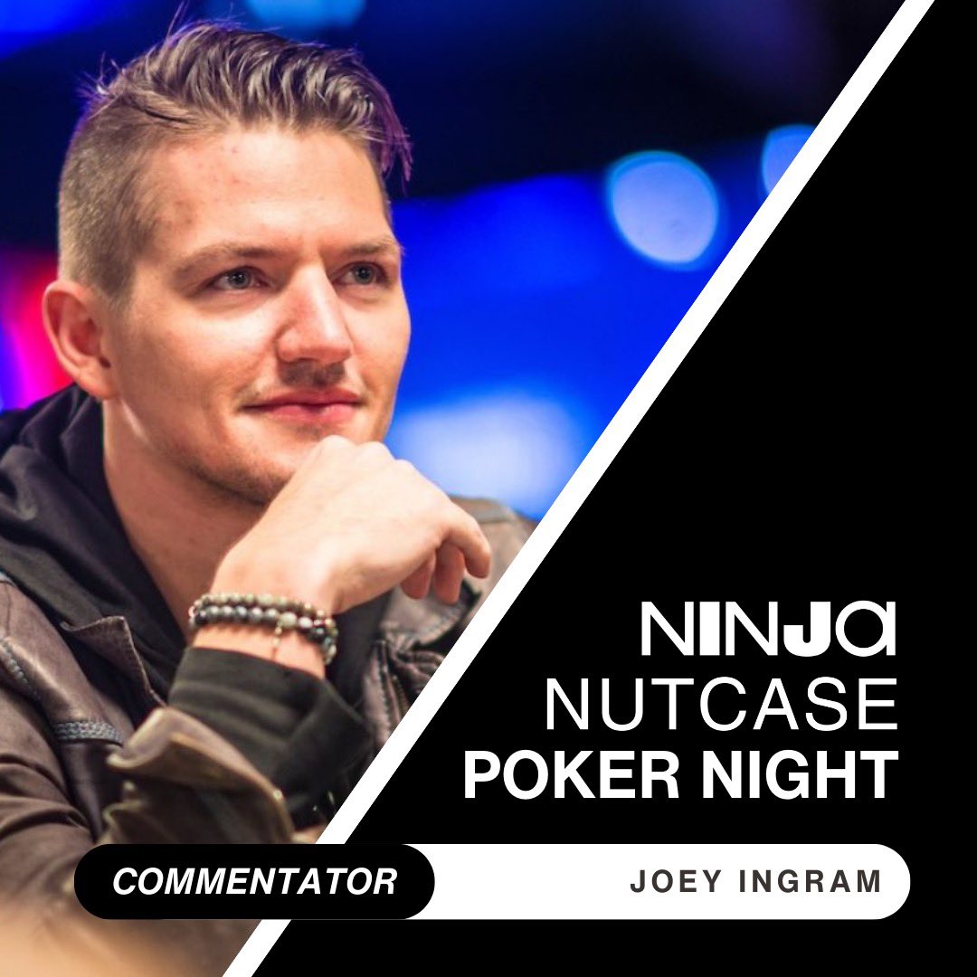Back in the commentating booth tomorrow night for @Ninja debut @NutcaseMilk poker night show on @PokerGO ⏰ 8pm EST