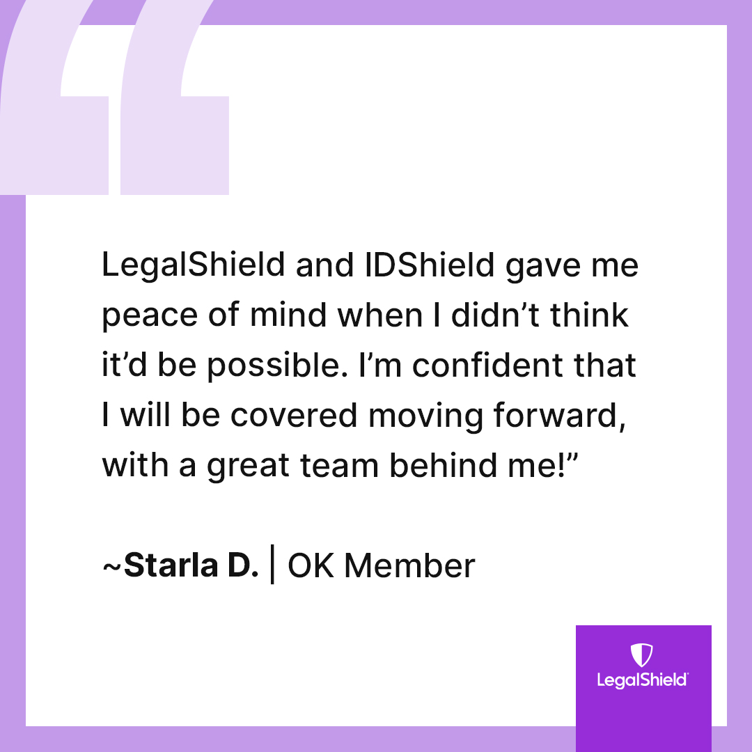 Read the amazing story this #LegalShield Member has to share! 🤩