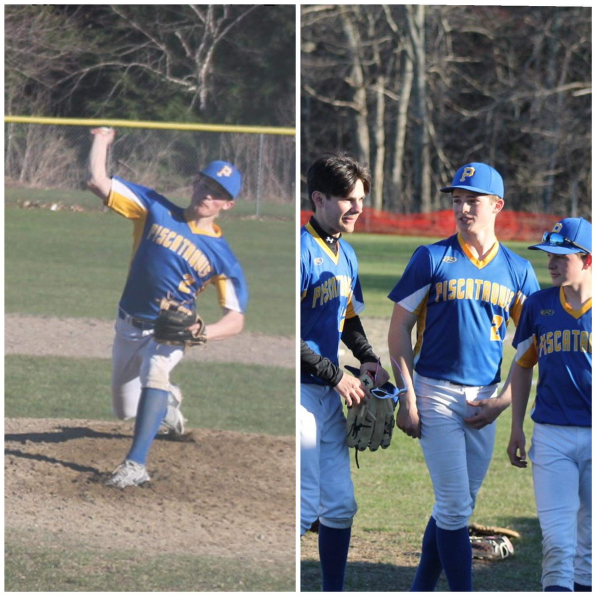 Brady Gaw pitched a complete game two hitter to lead the Piscataqus Community High School (PCHS) Pirates to a 10-0 win over Central at Guilford on Monday afternoon. Click here for full recap - easternmainesports.com/community/high… #mesports