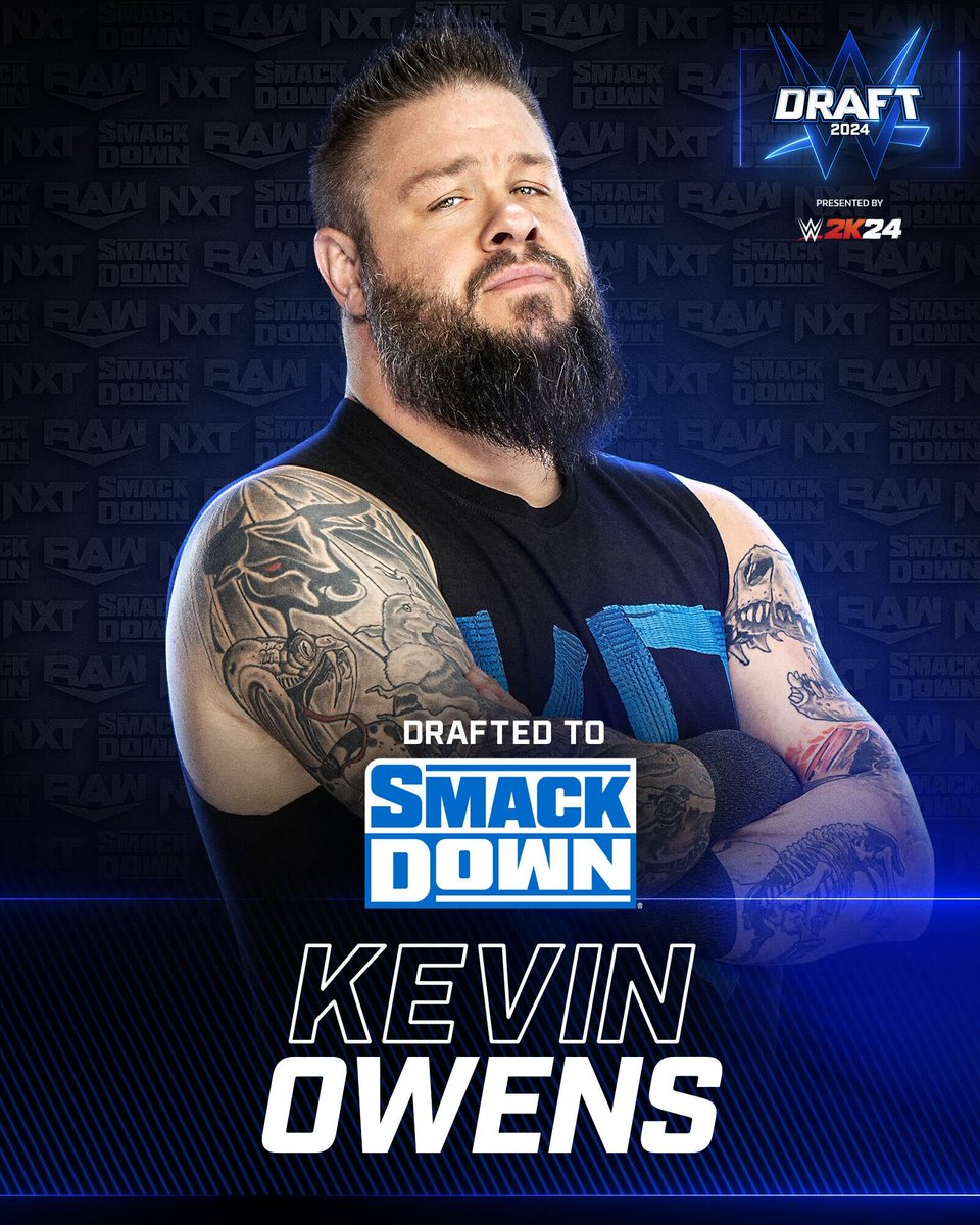 WWE's tweet photo. 🚨 BREAKING: First Round picks for Night 2 of this year's #WWEDraft!

IMPERIUM to #WWERaw
@Jade_Cargill to #SmackDown 
DAMAGE CTRL to #WWERaw
@FightOwensFight to #SmackDown 

Call the shots and create your own draft in #WWE2K24 MyGM 
@WWEGames https://t.co/GueVEr2Wk2