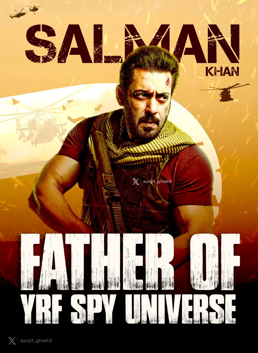 #Tiger3

TIGER TIGER TIGER

MAHANAYAK
MEGASTAR
TIGER
HIS MAJESTY EMPEROR SALMAN
KHAN'S UNSTOPPABLE BIGGEST
CYCLONE OF
ENTERTAINMENT AND ACTION
TIGER 3
IS ALL SET TO RELEASE IN JAPAN
ON 3RD MAY