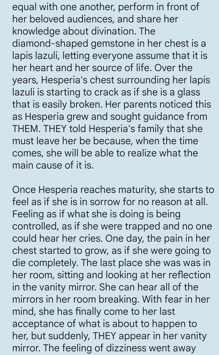 ─ Hesperia backstory