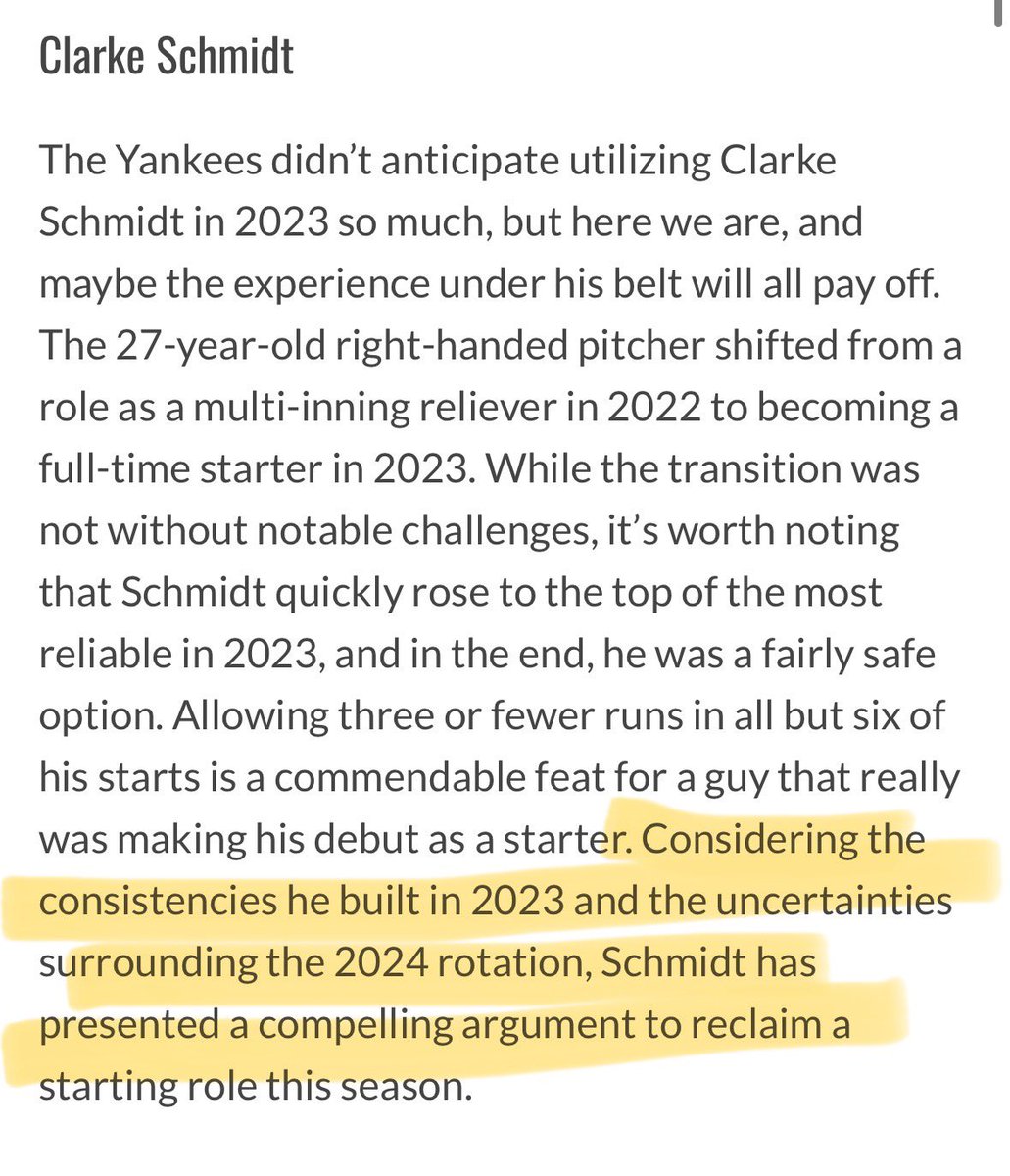 I knew from day one that it would just take Clarke time to build his starter stamina and so far it appears I was right. Patience. He was so used to being a multi-innings reliever and overnight became a starter we heavily relied on. He’s finding it. 💪🏽 Wrote this on January 10th.
