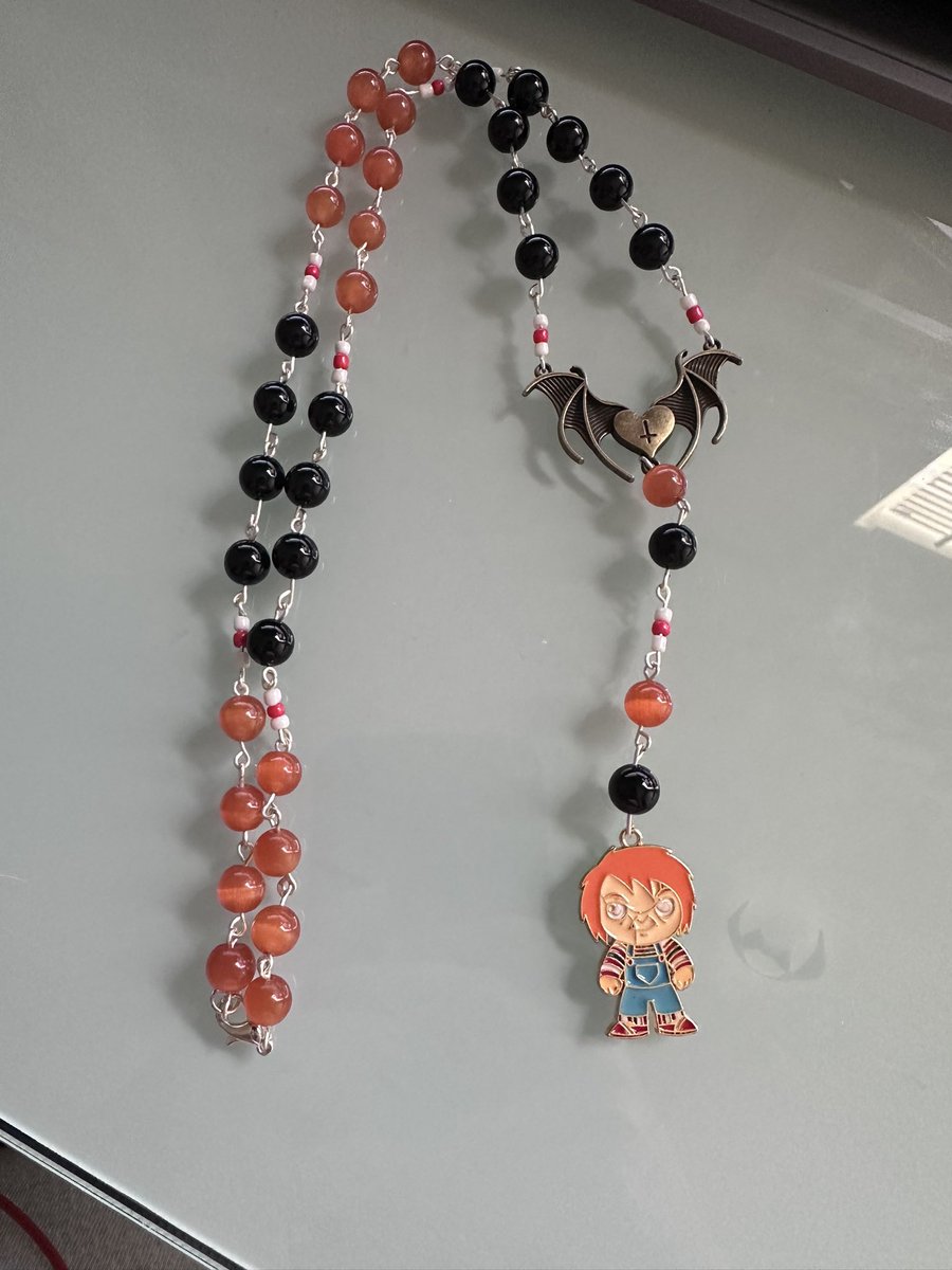 Check out these amazing rosary style necklaces we made 😈