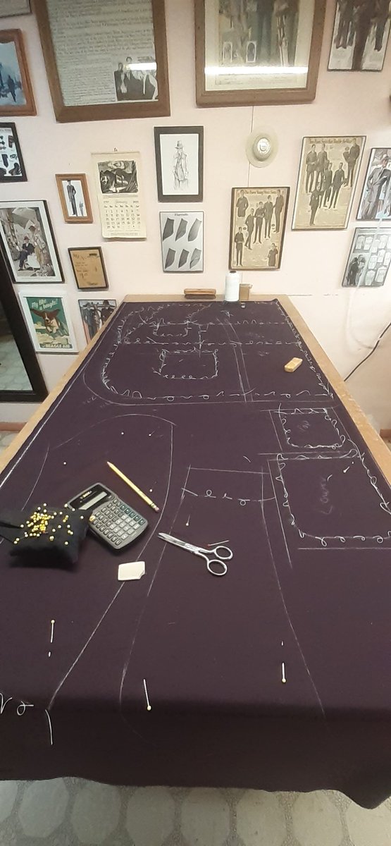 Bespoke tailoring is an art form that requires attention to detail. The work behind the scenes is just as important as the finished product. #bespoketailoring #bespokesuit #bespoke #vintagestyle #vintage #vintagetailoring #madeinusa #tailor