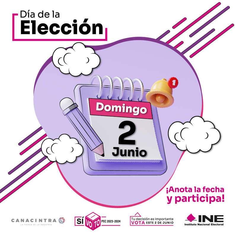 ¡Haz que tu voto cuente el 2 de junio!
 
#Recuerda2DeJunio
 🗳️#ParticipaciónCiudadana2024