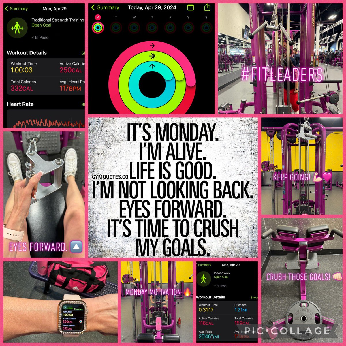 It’s Monday! I’m alive. Life is good. I’m not looking back. It’s time to crush those goals! 💯 Keep your eyes forward on your goals. It’s time to crush them! 💪🏻👊🏻🎯 #MondayMotivation #FitLeaders @zjgalvan @PrincipalRoRod @DiocelinaBelle @educategalore @LorenaRubio123 @vggarcia13