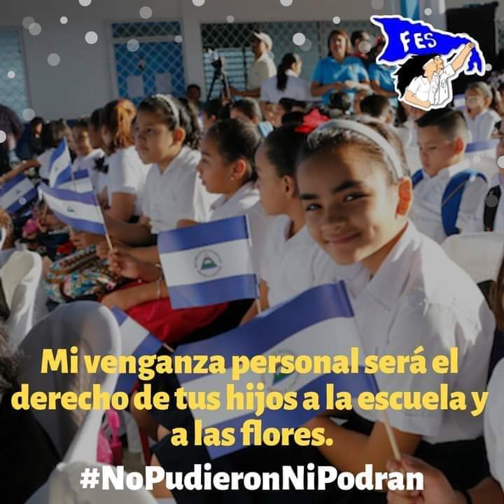 Mi venganza Personal será el derecho de tus hijos a la escuela y a las Flores.

Comandante Thomas Borges Martinez 

#SomosVictoriasVerdaderas