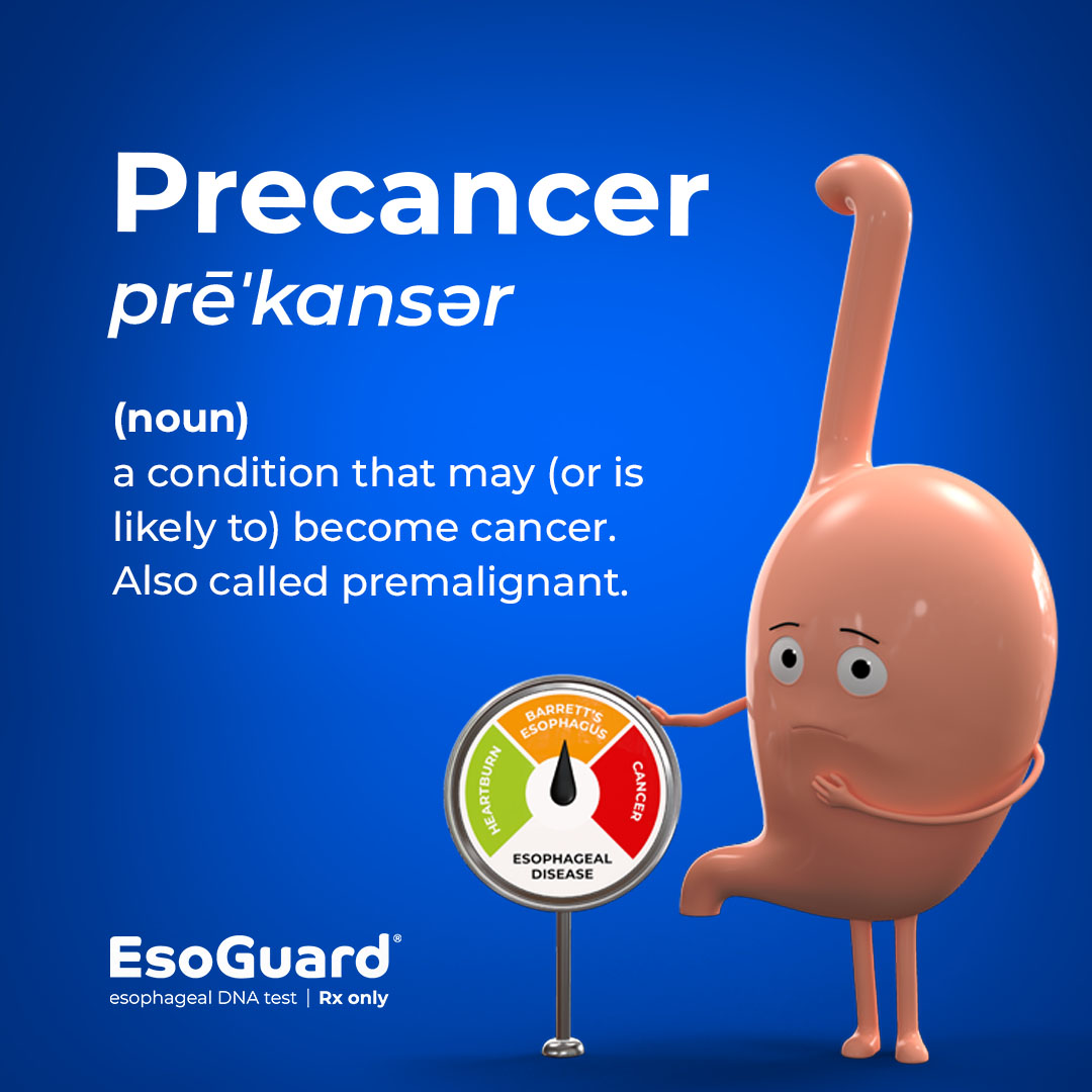 When it comes to esophageal cancer, detecting disease at the precancerous stage is critical, and possible, with the EsoGuard test.

Finding precancerous cells allows for preventative treatment. 

It's Esophageal Cancer Awareness Month #CheckYourFoodTube