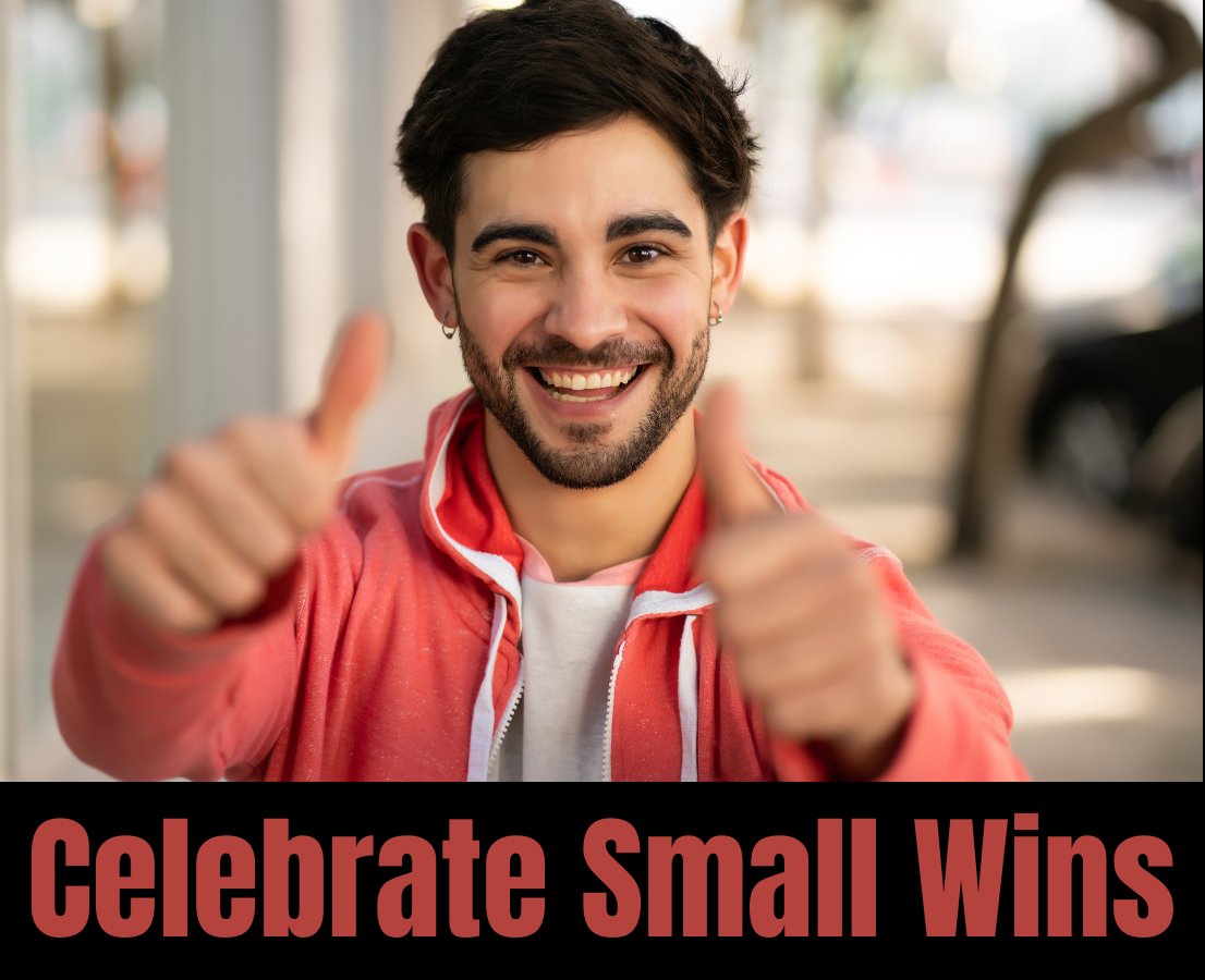 Take time to celebrate your successes, no matter how small.  Celebrating a win creates momentum that can't be stopped! #StopProcrastinating #GetThingsDone #BeatProcrastination #PrioritizeSuccess #ProductivityTip #SuccessMindset #DailyGoals