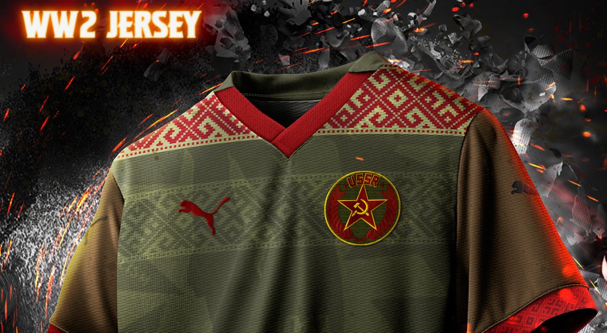 #footballkits #fantasykit #kitdesign #kitconcept #kitconcepts #conceptkit #conceptkits #PUMA #futbol #football #mockup
@pumafootball #Russia #WW2 #segundaguerramundial #worldwariii #CCCP #URSS #redarmy