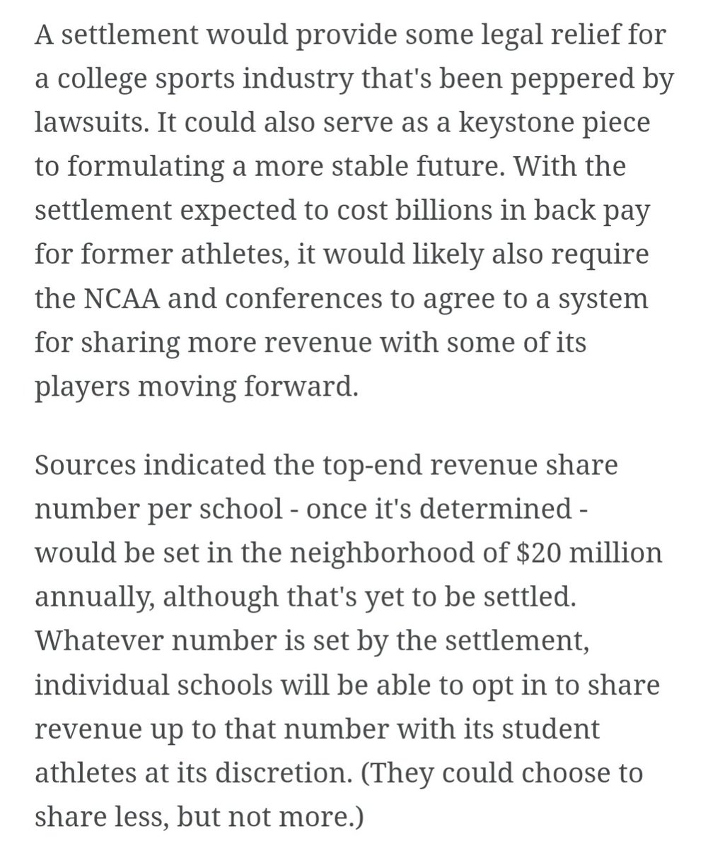 The NCAA nearly broke college sports by allowing the NIL system to avoid paying athletes themselves out of sheer greed, and now facing a massive lawsuit they don't believe they can win, they're finally going to slink into paying athletes with their tails between their legs
