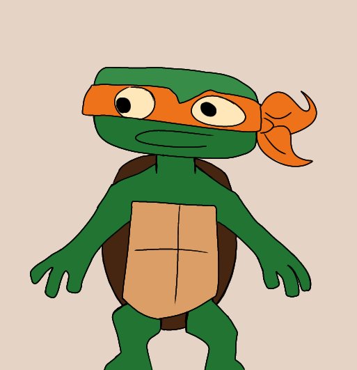 Guys look at this masterpiece i made of mikey i'm such an artist

#tmntMikey #MutantMayhem