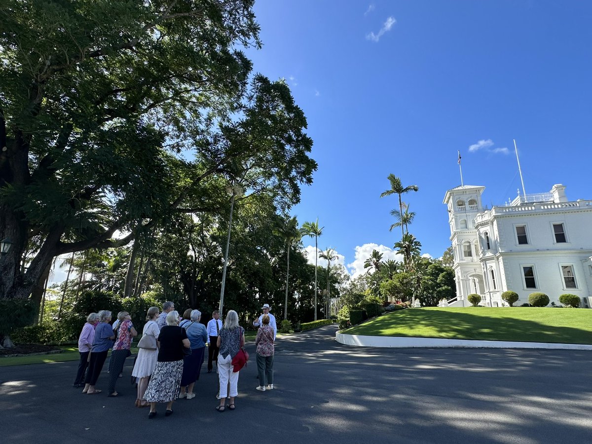 Government House welcomed members of the not-for-profit community organisation Burnie Brae for a guided tour of the historic Fernberg Estate, led by our knowledgeable volunteer guides. Community group tour bookings can be requested via the Government House website.