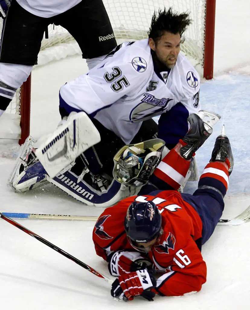 Former Sabres players that at one point played for one of the current playoff teams Dwayne Roloson #StanleyCup #NHLonEspn #LetsGoBuffalo #GoBolts @martybiron43