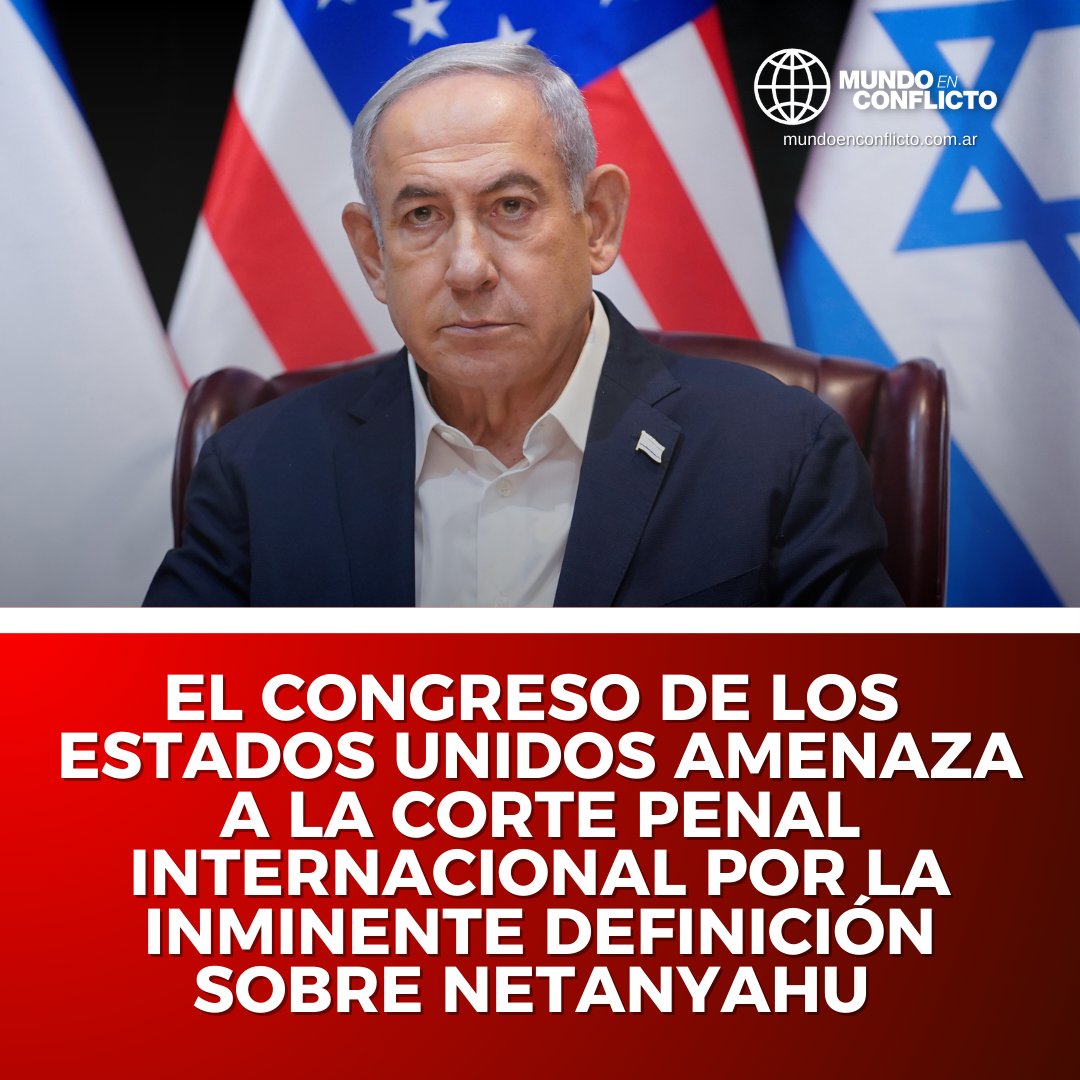 ⚡️ #AHORA | Miembros del Congreso de los Estados Unidos están enviando advertencias a la Corte Penal Internacional sobre posibles represalias contra las eventuales órdenes de arresto dirigidas a altos funcionarios del gobierno de Israel, entre los que está Benjamín Netanyahu.