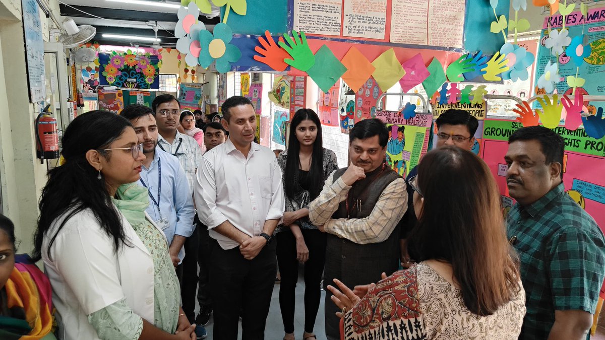 Inauguration of Vision Centre for providing Primary eye care services  in Garhi  - an initiative of Delhi Govt, AIIMS-New Delhi in collaboration with Mission for Vision- Mission Jyot Project. 29.04.2024