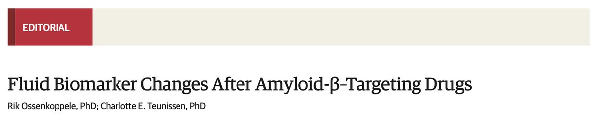 It was a pleasure to write this @JAMANeuro editorial w/Charlotte Teunissen on changes in CSF and plasma levels in DIAN-led trials with gantenerumab & solanezumab. jamanetwork.com/journals/jaman…