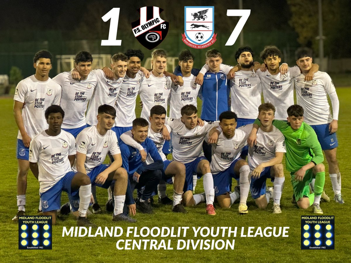 Massive performance by our U18s with a 7-1 victory away in the last game of the season

The victory means the boys have won the league and are now CHAMPIONS of the Central Division

Goals
⚽️⚽️ Arnaldo Primera-Basilo
⚽️⚽️ Macara McNulty-Hartnett
⚽️⚽️ Roan Newey
⚽️ Logan Trainer
