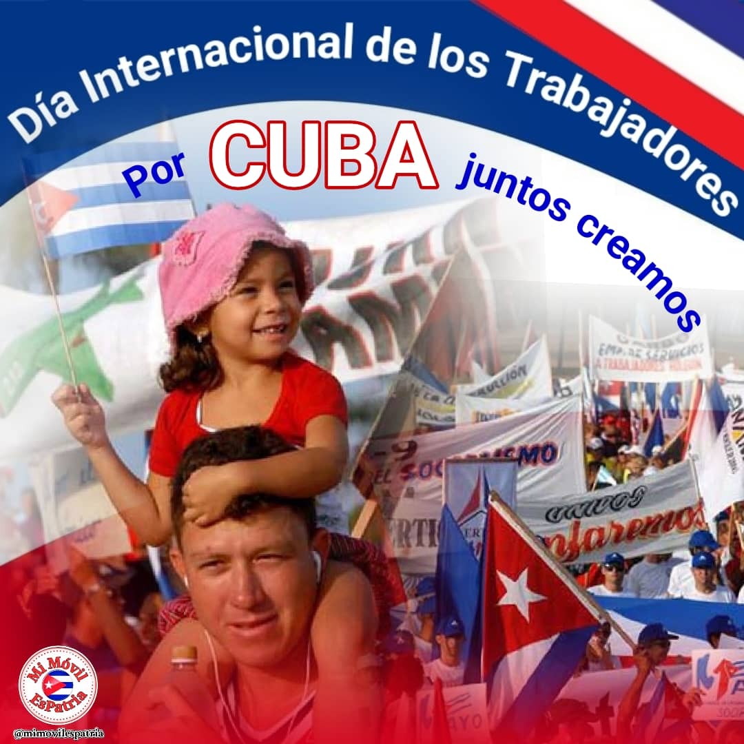 Un desfile para la familia. Esta #1Mayo vamos a la plazq #UnidosXCuba #PorCubaJuntosCreamos @PartidoPCC @DiazCanelB @YudelkisOrtizB @YanetsyTerry